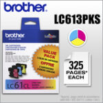 Brother - LC61CL 3-Pack Ink Cartridges - Cyan/Yellow/Magenta