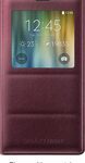 Samsung - S-View Flip Cover for Samsung Galaxy Note 4 Cell Phones - Plum Red