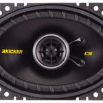 Kicker - CS464 4" x 6" Coaxial Car Speakers (Pair) - Black