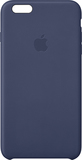 Apple - Leather Case for Apple® iPhone® 6 Plus - Dark Blue - Image 1