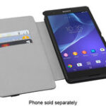 Incipio - Watson Wallet Folio Case for Sony Xperia T2 Ultra Cell Phones - Black