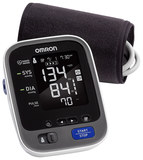 Omron - 10 SERIES CONNECTED Advanced Accuracy Upper Arm Blood Pressure Monitor - Gray/White/Black