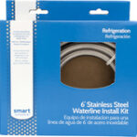 Smart Choice - Stainless-Steel Refrigerator Waterline Kit Required for Hook-Up - Silver