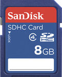SanDisk - 8GB SDHC Memory Card - Blue