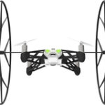 Parrot - Rolling Spider Mini Robot Insect Drone - Black/White/Green