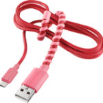 Modal - 4' Twist Micro USB Charge-and-Sync Cable - Pink