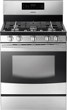Samsung - 30" Self-Cleaning Freestanding Gas Range - Stainless Steel