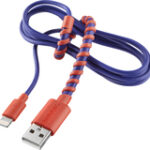 Modal - 4' Twist Lightning Charge-and-Sync Cable - Red/Blue