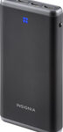 Insignia™ - Portable Charger - Black/Gray