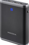 Insignia™ - Portable Charger - Black/Gray