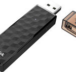 SanDisk - Connect 64GB USB 2.0 Type A Wireless Flash Drive - Black