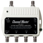 Channel Master - 4-Port HDTV Signal Amplifier - White