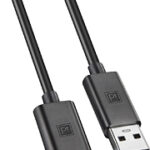 Platinum - 4' Touch On LED Micro USB 3.0 Charge-and-Sync Cable - Black