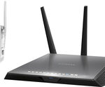 NETGEAR - Nighthawk DST AC1900 Wireless-AC Gigabit Router with DST Adapter - Black