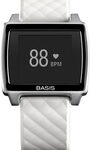 Basis - Peak Fitness and Sleep Tracker - Brushed Metal/White