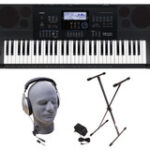 Casio - Portable Keyboard with 76 Touch-Sensitive Keys - Black