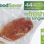 FoodSaver - Quart-Size Bags for FoodSaver Vacuum Sealer (44-Pack) - Clear