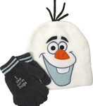 Concept One - Disney Frozen Olaf Beanie Hat with Gloves - White