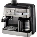 DeLonghi - Espresso Maker/10-Cup Coffeemaker - Stainless-Steel/Black