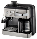 DeLonghi - Espresso Maker/10-Cup Coffeemaker - Stainless-Steel/Black