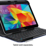 Logitech - Keyboard Folio for Samsung Galaxy Tab 4 - Dark Blue