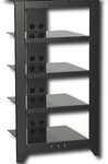 Sanus - Natural Foundations A/V Series 5-Shelf System - Black