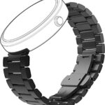 Motorola - Metal Band for Moto 360 Smart Watches - Black