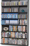 Atlantic - Elite Multimedia Storage Cabinet - Black/Gray
