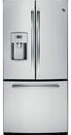 GE - Profile Series 22.8 Cu. Ft. Frost-Free French Door Refrigerator with Thru-the-Door Water - Stainless Steel