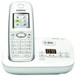 Siemens - GIGASET-C595 Gigaset DECT 6.0 Expandable Cordless Phone System with Digital Answering System - White
