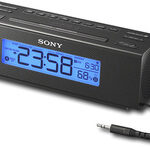 Sony - Digital AM/FM Alarm Clock Radio with Nature Sound Selections - Black