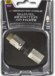 Monster - HDMI Swivel Adapter - Gray/Black/Gold