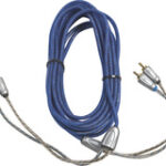 Kicker - Z-Series 3.3' 2-Channel RCA Audio Cable - Blue