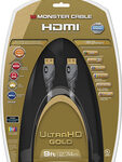 Monster - Gold Series 9' In-Wall HDMI A/V Cable - Gray