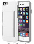 Incipio - STOWAWAY Credit Card Case for Apple® iPhone® 6 and 6s - White/Gray