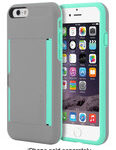 Incipio - STOWAWAY Credit Card Case for Apple® iPhone® 6 and 6s - Gray/Teal