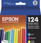 Epson - 124 3-Pack Ink Cartridges - Cyan/Magenta/Yellow