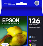Epson - 126 3-Pack Ink Cartridges - Cyan/Magenta/Yellow