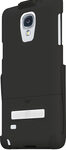Platinum - Case with Holster and Kickstand for Samsung Galaxy Note 4 Cell Phones - Black